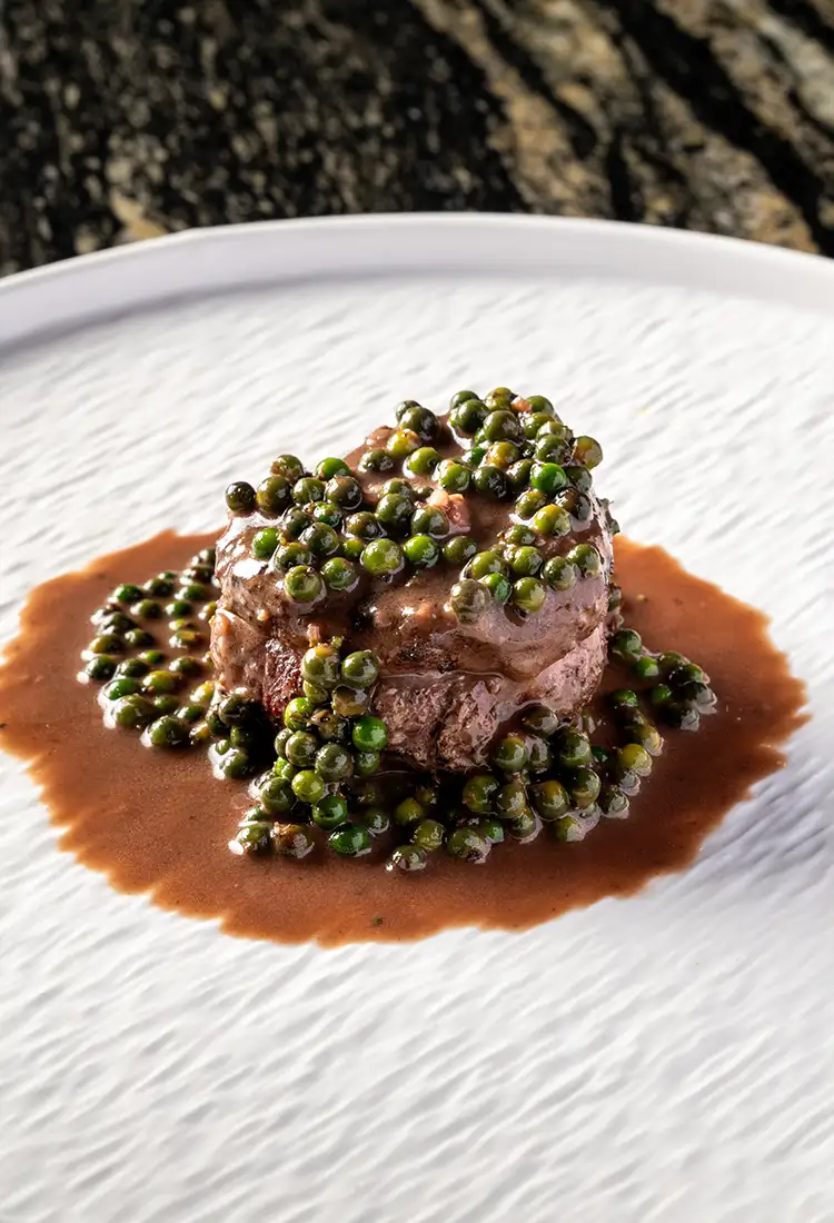 Beef Tenderloin with Pepper Sauce