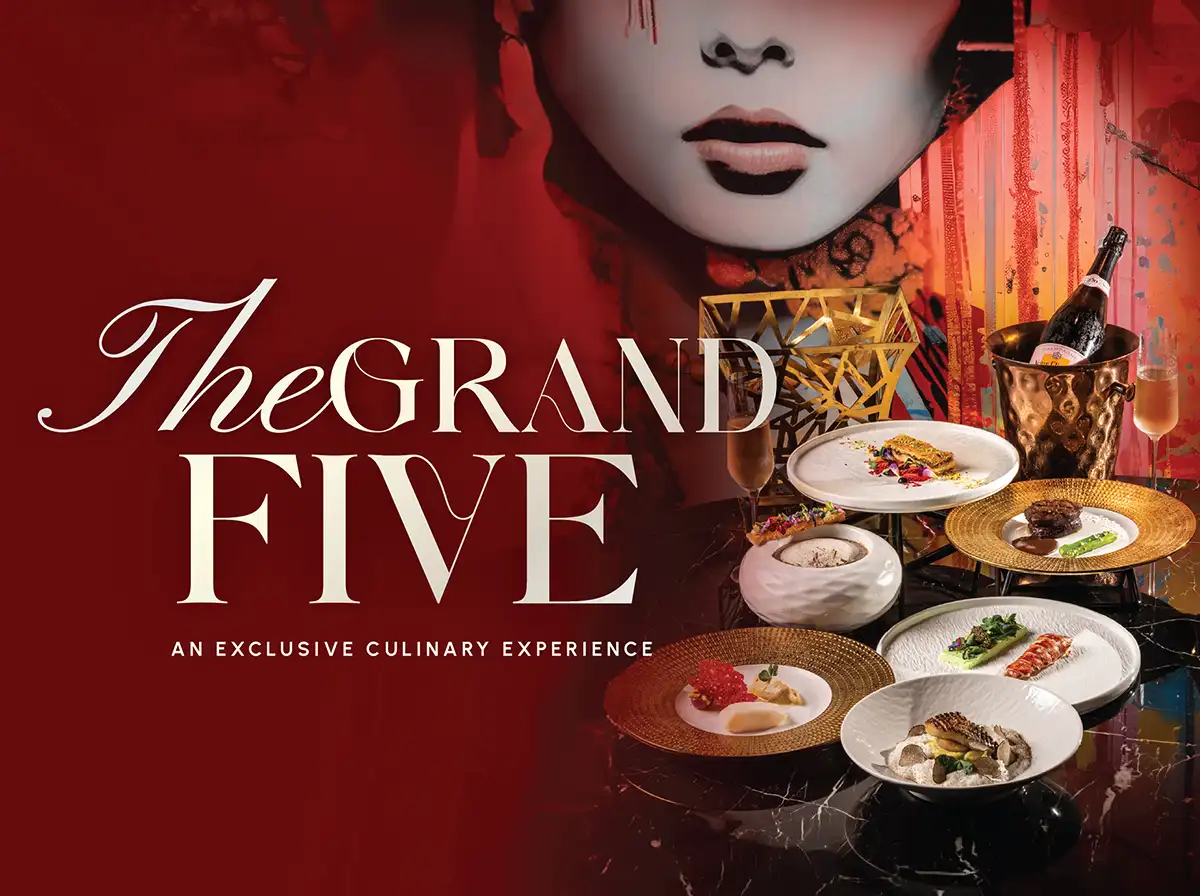 The Grand Five: 5-course set menu offering An Exclusive Culinary Experience at Eastern Elixir
